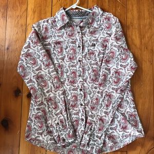 Paisley red Cinch shirt